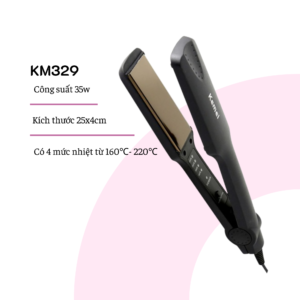 Máy duỗi tóc Kemei 329