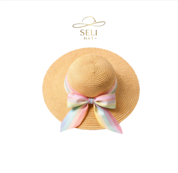 Nón Ivory Breeze Straw Kẹo Ngọt Cho Tiểu Thư