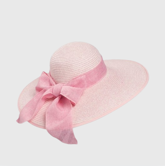Nón Cói Hoa Straw Pink Ngọt Nghào Hot